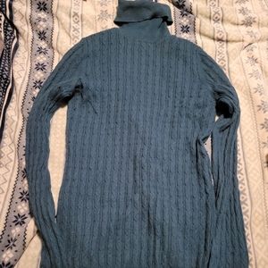 Banana Republic Angora blend turtleneck - soft teal